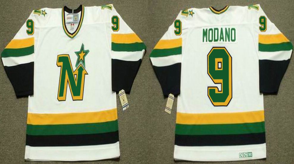 2019 Men Dallas Stars 9 Modano White CCM NHL jerseys1
